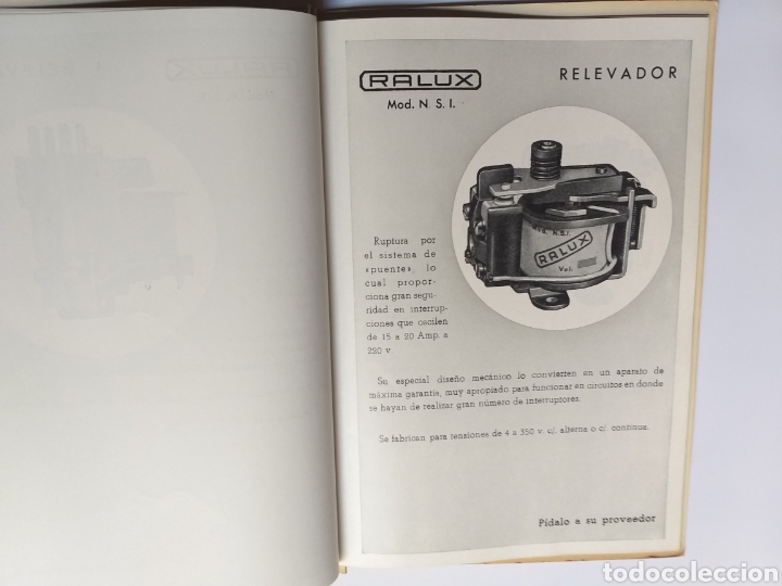 Libros de segunda mano de ciencias: Rel&eacute;s ,Cat&aacute;logo Ralux . . . Ciencia t&eacute;cnica - Foto 6