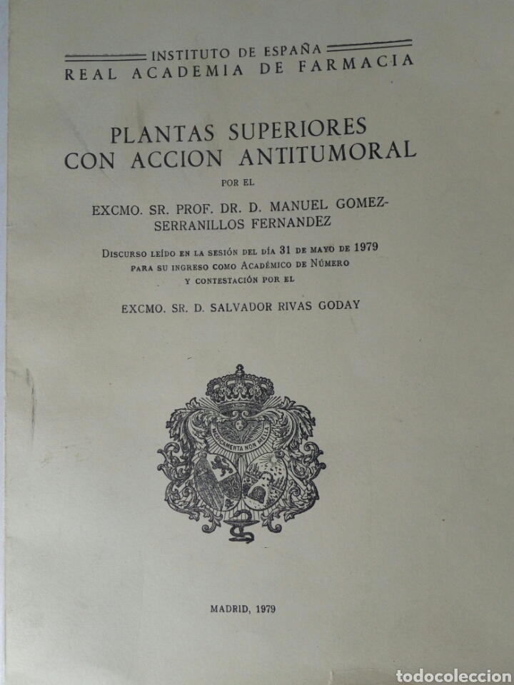 Libri di seconda mano: PLANTAS SUPERIORES CON ACCION ANTITUMORAL