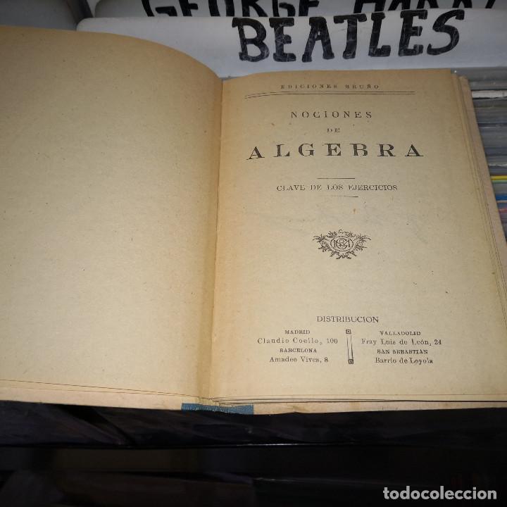 Libros de segunda mano de ciencias: NOCIONES DE ALGEBRA Y TRIGONOMETRIA EDICIONES BRU&Ntilde;O a&ntilde;os 50 - Foto 2