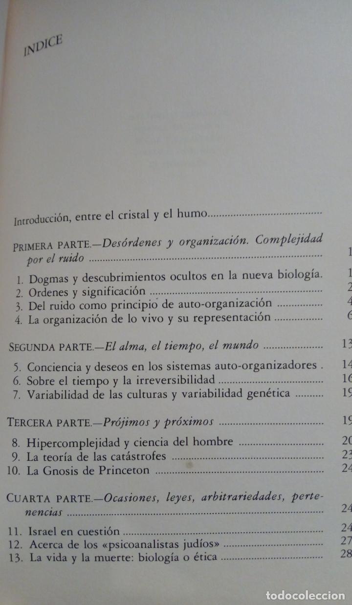 entre el cristal y el humo. henri atlan. ensayo - Compra venta en  todocoleccion