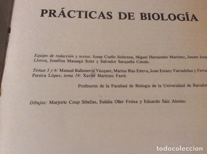Libros de segunda mano: PRACTICAS DE BIOLOGIA EDITORIAL FONTALBA ED.1981 - Foto 2