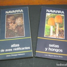 Libros de segunda mano: 2 INTERESANTES GUIAS PROVINCIA DE NAVARRA - AVES NIDIFICANTES Y SETAS Y HONGOS - MICOLOGÍA. Lote 186168722