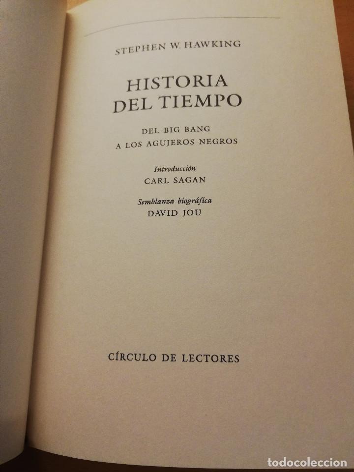 Libros de segunda mano de ciencias: HISTORIA DEL TIEMPO (STEPHEN W. HAWKING) C&Iacute;RCULO DE LECTORES - Foto 3