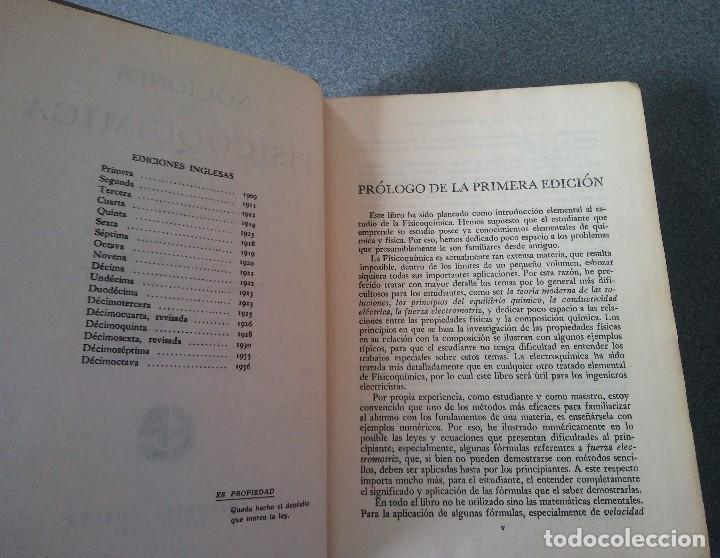 Libros de segunda mano de ciencias: Nociones de Fisicoquimica J.Senter - Foto 6