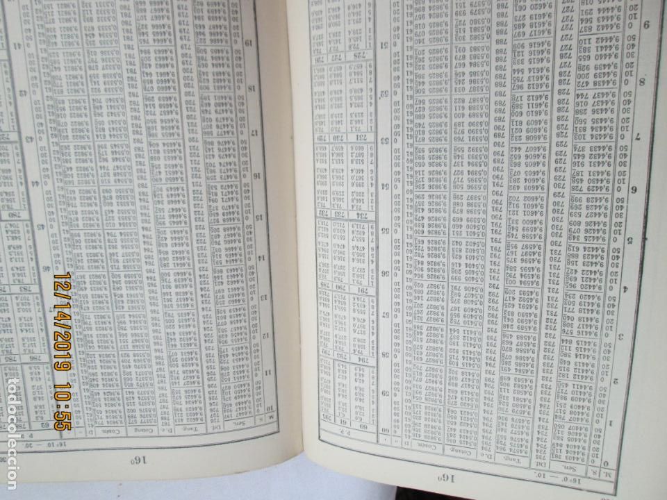 Libros de segunda mano de ciencias: TABLAS DE LOGARITMOS - LUDWIG SCHR&Ouml;N - VICTORIANO SUAREZ EDITOR 1942. - Foto 4
