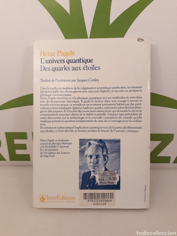 Libros de segunda mano de ciencias: Lunivers quantique des quarks aux etoiles. Intereditions. - Foto 2