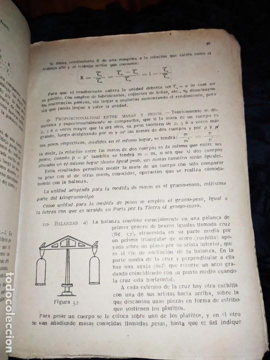 Libros de segunda mano de ciencias: JOS&Eacute; ANDREU TORMO EDITORIAL AM&Eacute;RICA 1952 F&Iacute;SICA ELEMENTAL - Foto 10