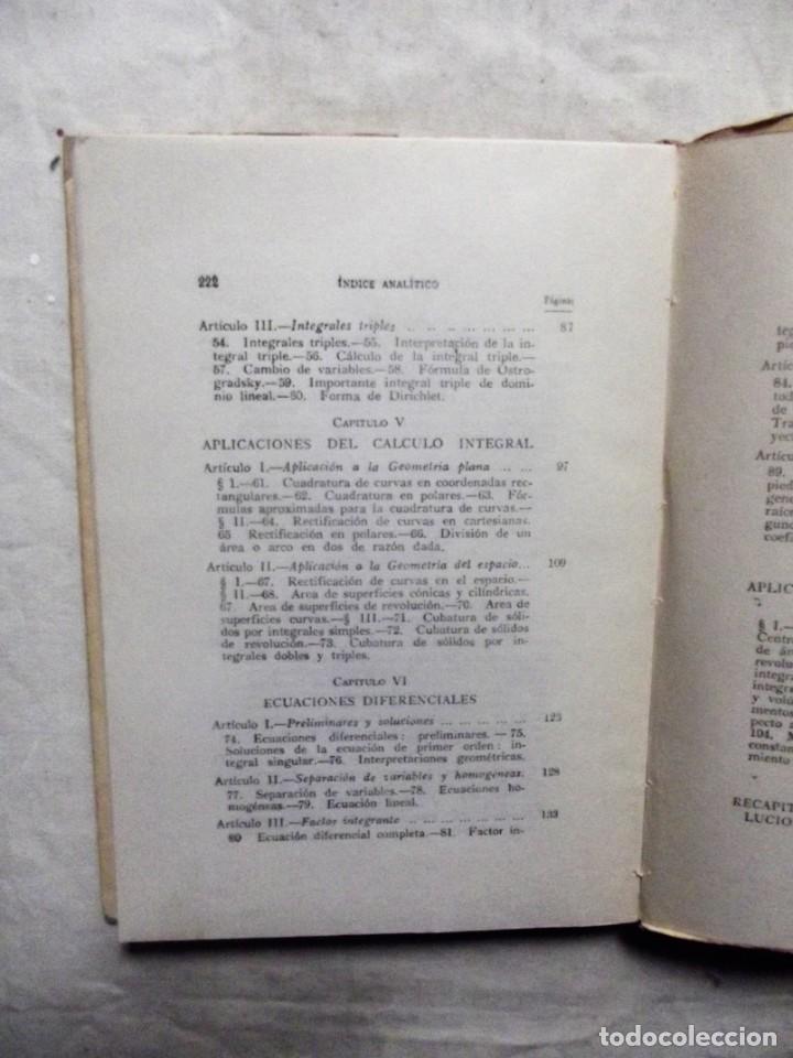 Libros de segunda mano de ciencias: ELEMENTOS DE CALCULO INTEGRAL POR CARLOS  MATAIX  ARACIL - Foto 4