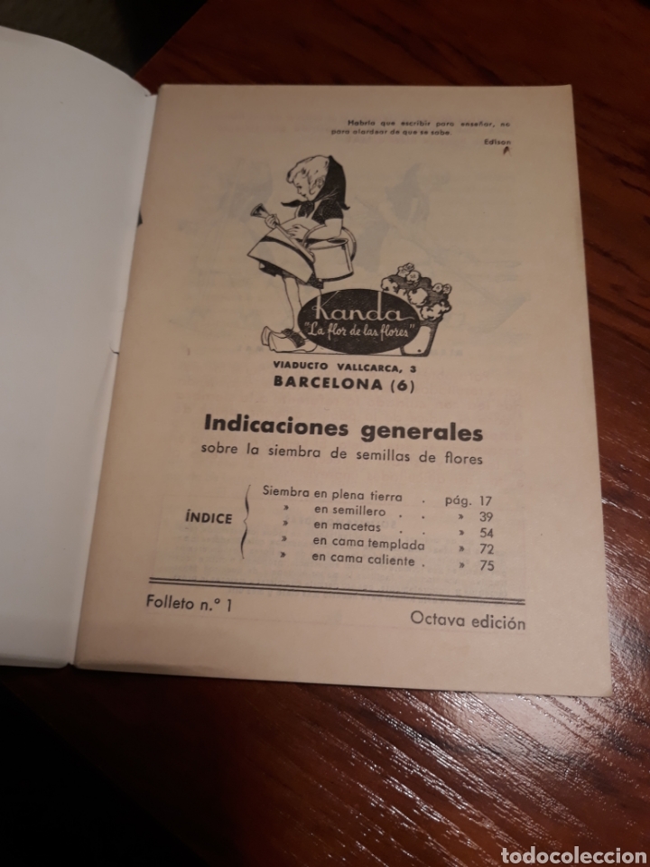 Libros de segunda mano: INDICACIONES GENERALES SOBRE LA SIEMBRA. - Foto 2