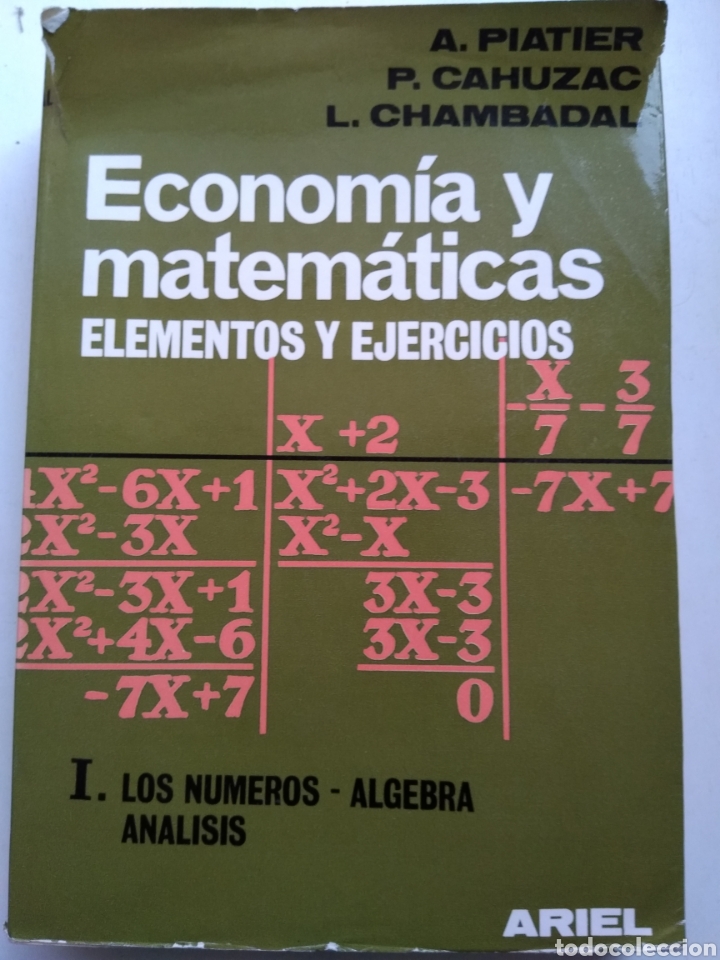 Second hand books of Sciences: ECONOM&Iacute;A Y MATEM&Aacute;TICAS ELEMENTOS Y EJERCICIOS/VV.AA.