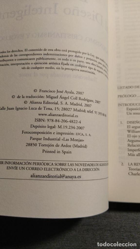 Libros de segunda mano: Darwin y el Dise&ntilde;o Inteligente  Francisco J. Ayala  Alianza - Foto 8