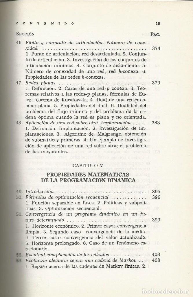 Libros de segunda mano de ciencias: M&eacute;todos y modelos de la programaci&oacute;n din&aacute;mica. A. Kaufmann. - Foto 4