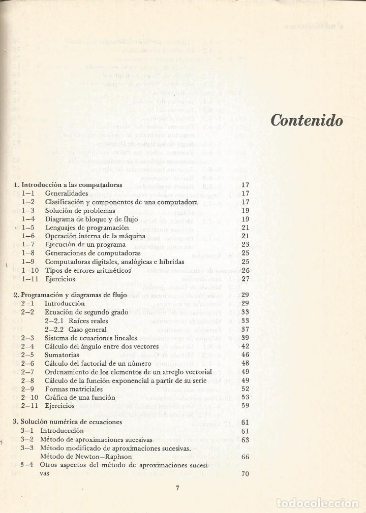 Libros de segunda mano de ciencias: M&eacute;todos num&eacute;ricos. Rodolfo Luthe, Antonio Olvera, Fernando Schutz. - Foto 2