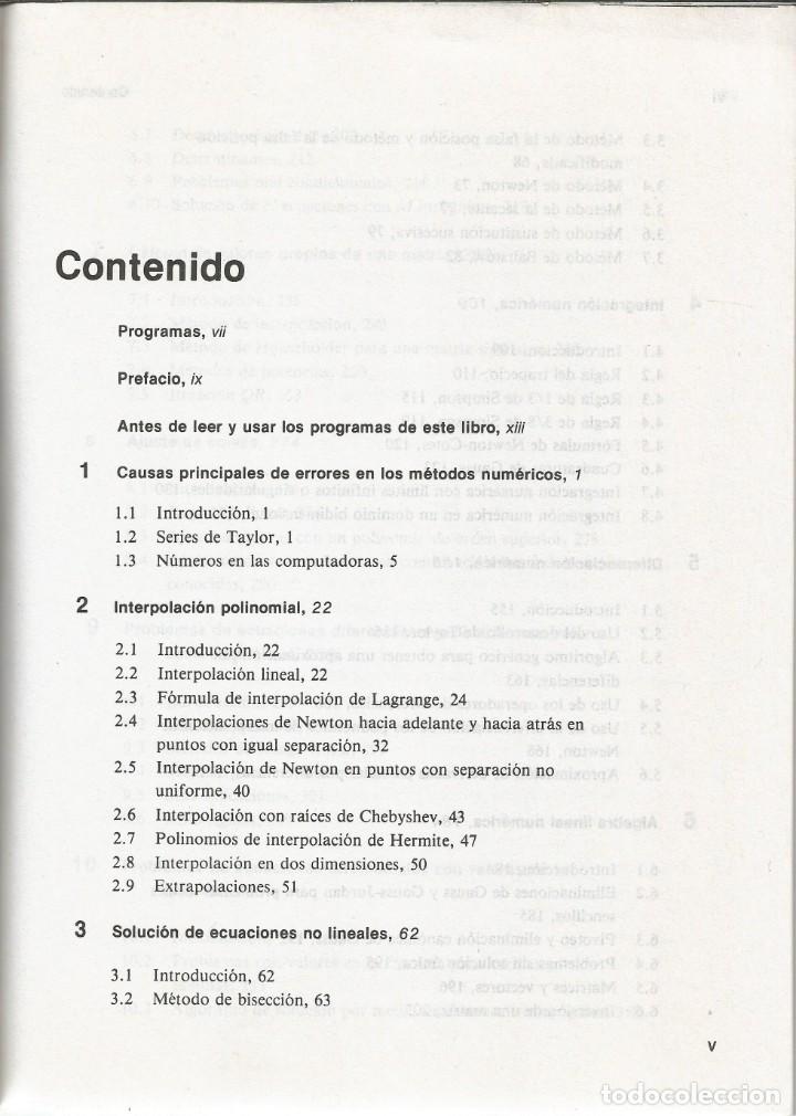 Libros de segunda mano de ciencias: M&eacute;todos num&eacute;ricos aplicados con software. Shoichiro Nakamura. . - Foto 2
