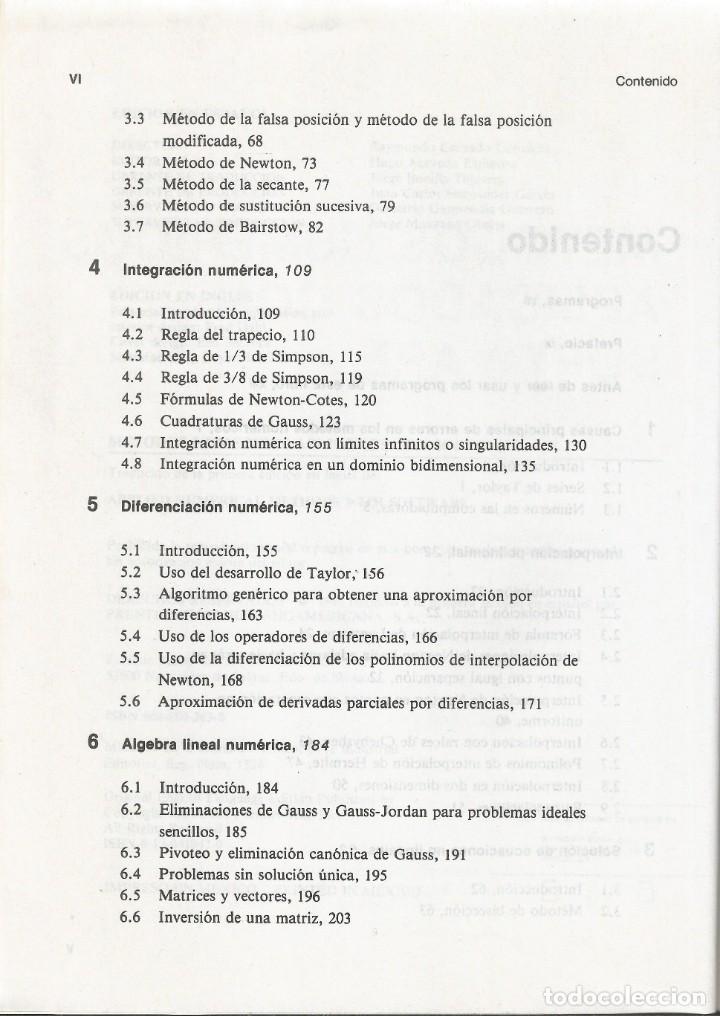 Libros de segunda mano de ciencias: M&eacute;todos num&eacute;ricos aplicados con software. Shoichiro Nakamura. . - Foto 5