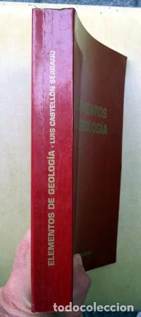 Libros de segunda mano: Elementos De Geologia, de Luis Castell&oacute;n Serrano - Foto 2