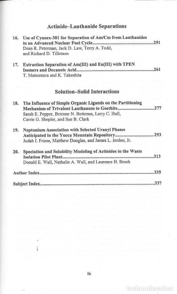 Libros de segunda mano de ciencias: Ciclos de separaci&oacute;n del combustible nuclear. Gregg Luetta. - Foto 4