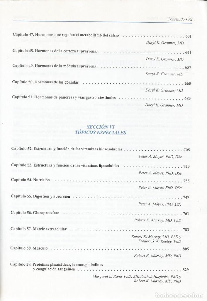 Libros de segunda mano de ciencias: Bioqu&iacute;mica de Harper. Varios autores. - Foto 4