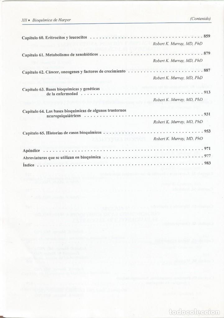 Libros de segunda mano de ciencias: Bioqu&iacute;mica de Harper. Varios autores. - Foto 7