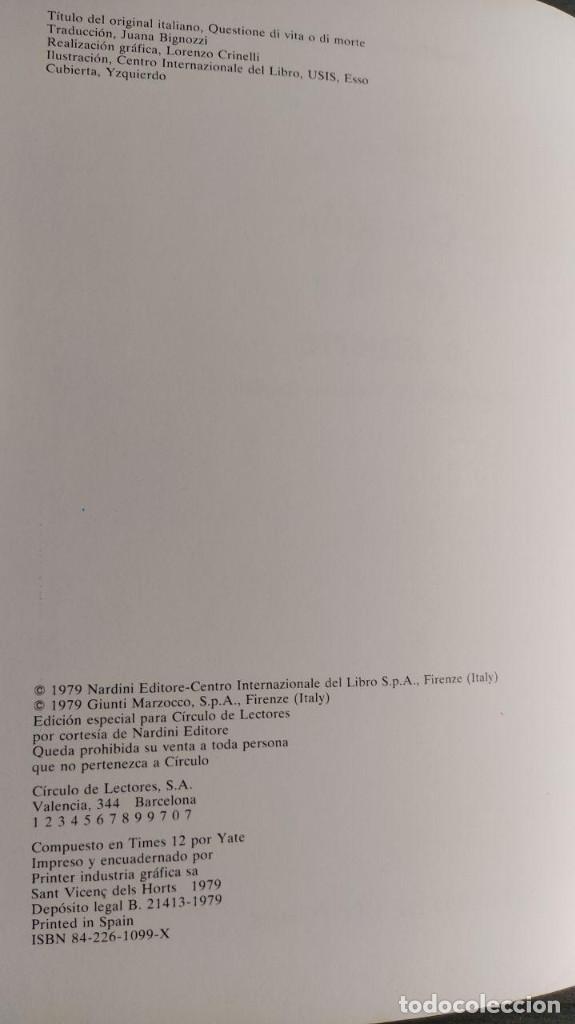 Libros de segunda mano: CUESTION DE VIDA O MUERTE.  GIORDANO REPOSSI.  CIRCULO DE LECTORES. - Foto 3