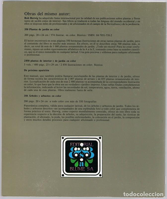 Libros de segunda mano: 350 PLANTAS DE INTERIOR EN COLOR ROB HERWIG - Foto 2