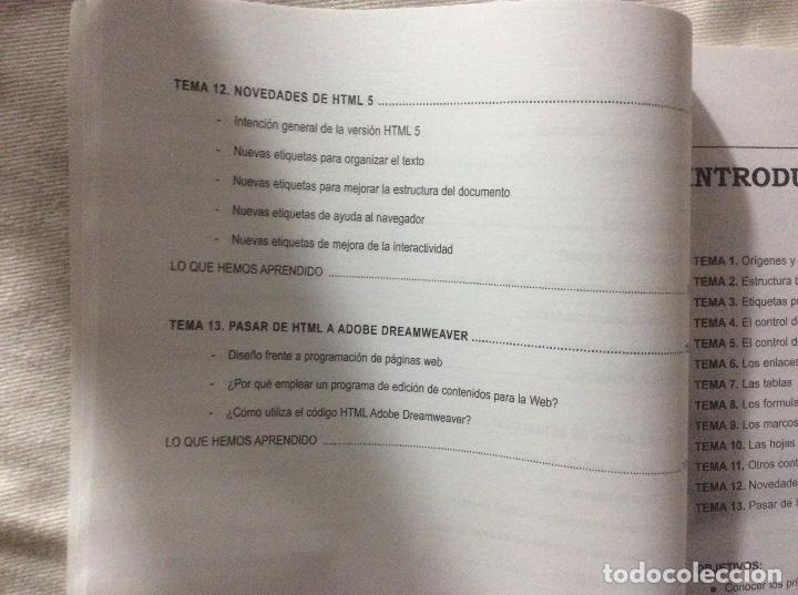 Libros de segunda mano de ciencias: Manual introduccion al lenguaje HTML Julio Teran Formacion Empleo editorial Cep - Foto 5