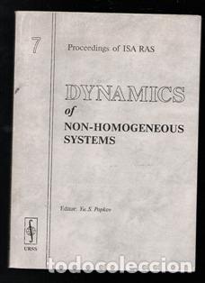 Libros de segunda mano de ciencias: Dynamics of non-homogeneous systems - Foto 1