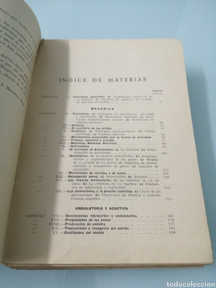 Libros de segunda mano de ciencias: F&Iacute;SICA GENERAL. JES&Uacute;S MENDIOLA RUIZ. SANTANDER, 1955. - Foto 3