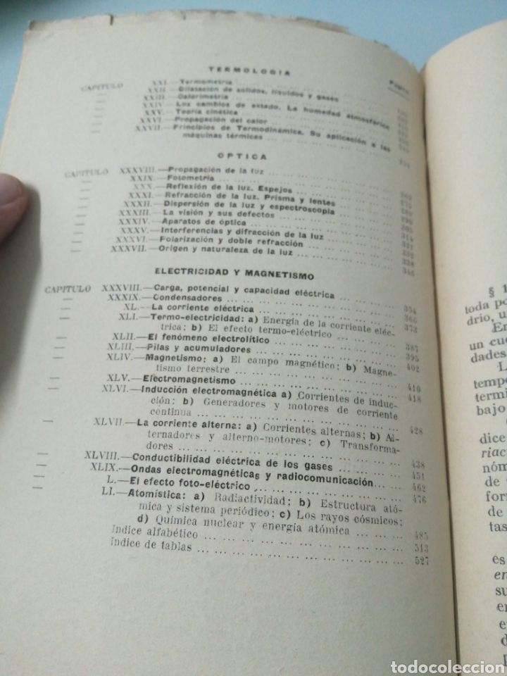 Libros de segunda mano de ciencias: F&Iacute;SICA GENERAL. JES&Uacute;S MENDIOLA RUIZ. SANTANDER, 1955. - Foto 4