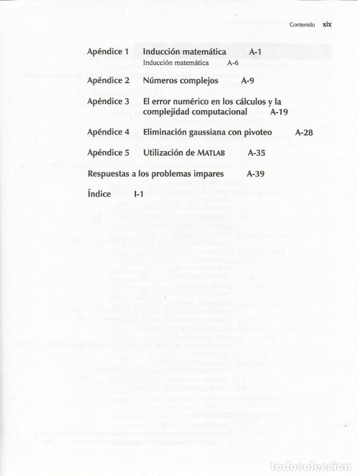 Libros de segunda mano de ciencias: &Aacute;lgebra lineal. Stanley Grossman. Quinta edici&oacute;n. - Foto 5