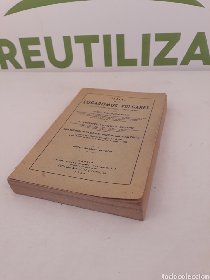 Libros de segunda mano de ciencias: Tabla de logaritmos vulgares. 1964. - Foto 5