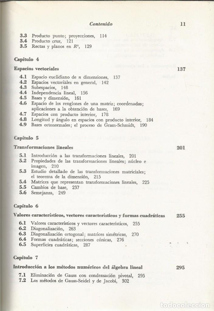 Libros de segunda mano de ciencias: &Aacute;lgebra lineal. Howard Anton. 3a. reimpresi&oacute;n. - Foto 3