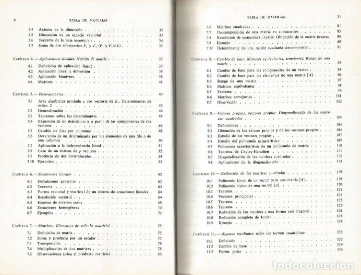 Libros de segunda mano de ciencias: &Aacute;lgebra lineal y programaci&oacute;n lineal. J. Acher. - Foto 3