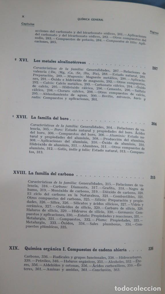 Libros de segunda mano de ciencias: QU&Iacute;MICA GENERAL. VV.AA. ALHAMBRA - Foto 3