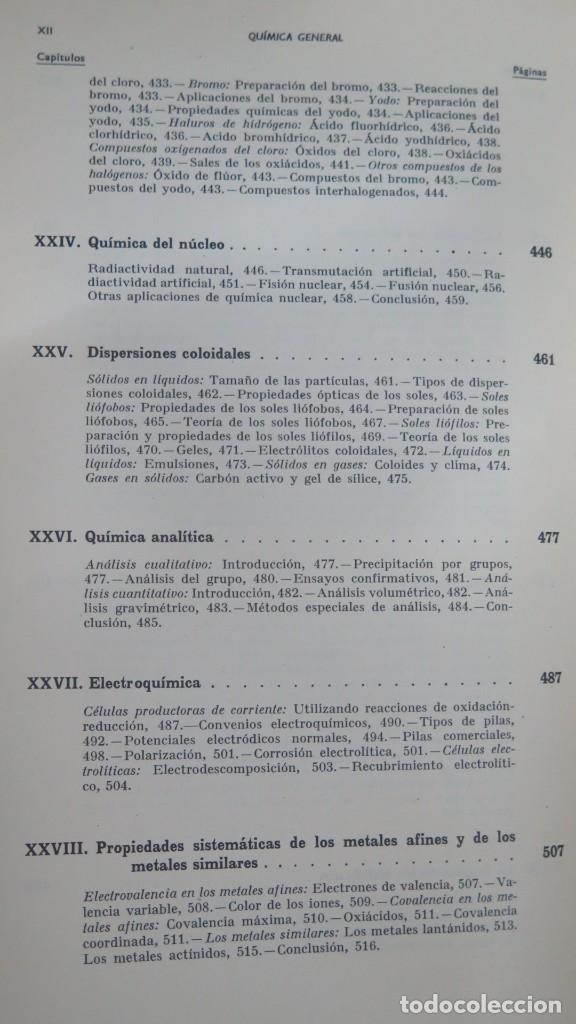 Libros de segunda mano de ciencias: QU&Iacute;MICA GENERAL. VV.AA. ALHAMBRA - Foto 5