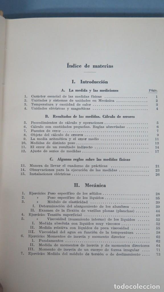 Libros de segunda mano de ciencias: PR&Aacute;CTICAS DE F&Iacute;SICA. WILHELM WESTPHAL. - Foto 3