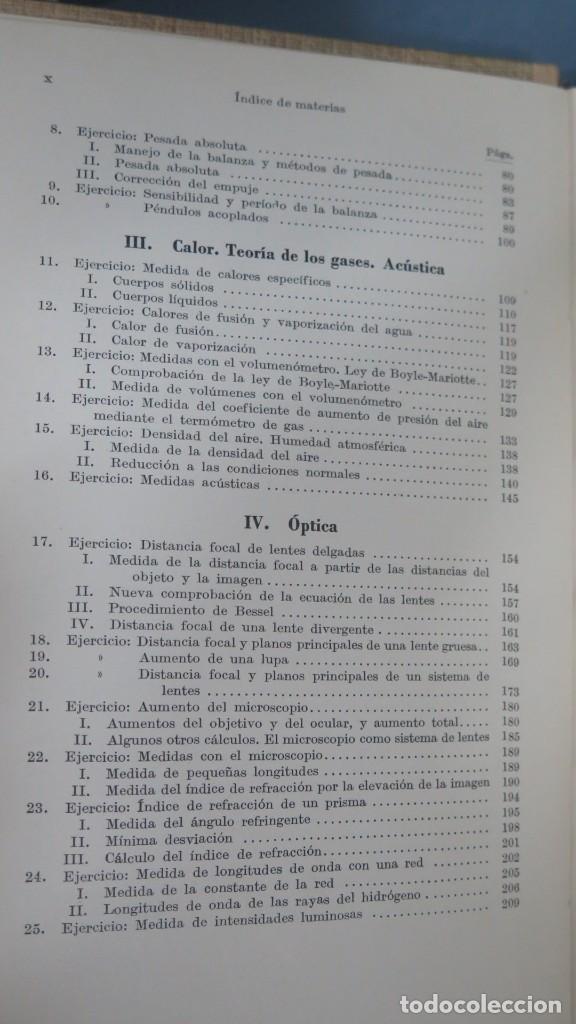 Libros de segunda mano de ciencias: PR&Aacute;CTICAS DE F&Iacute;SICA. WILHELM WESTPHAL. - Foto 4