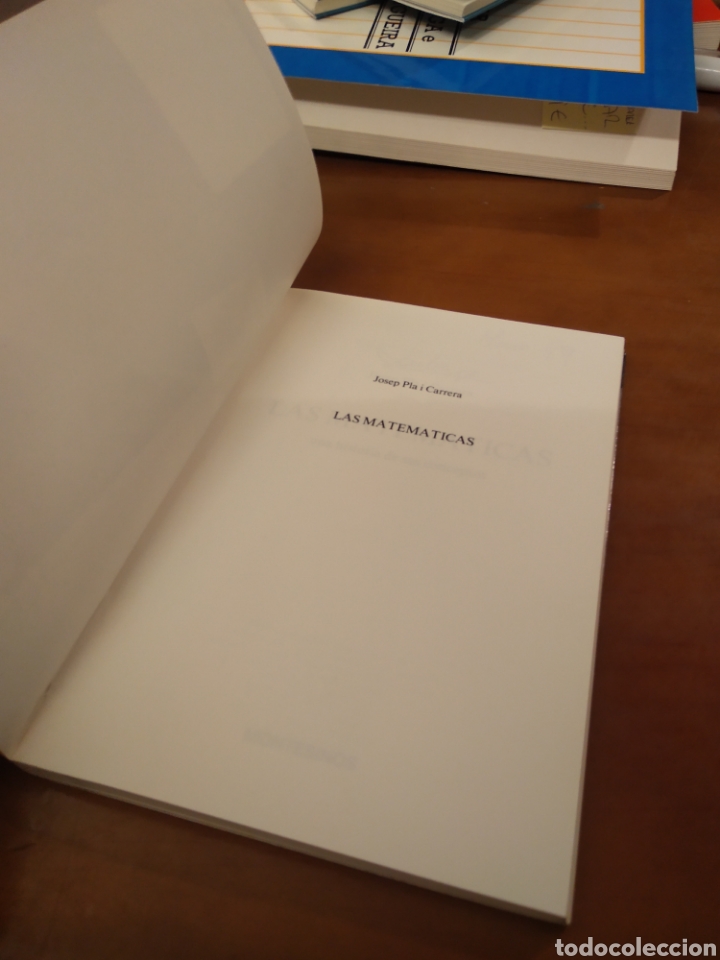 Libros de segunda mano de ciencias: LAS MATEM&Aacute;TICAS. JOSEP PLA I CARRERA #3700 - Foto 2