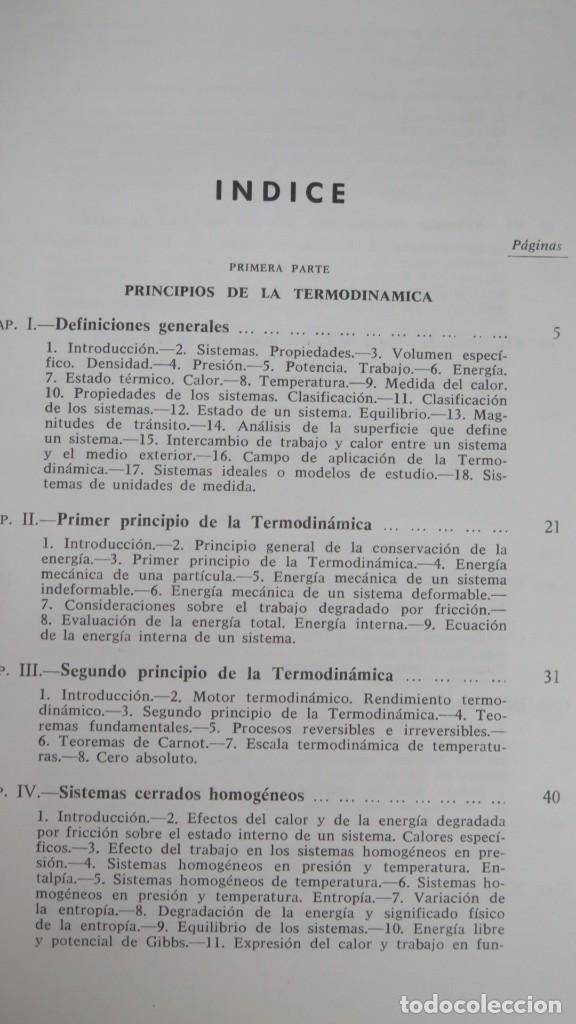 Libros de segunda mano de ciencias: TERMODINAMICA. P. PEREZ DEL NOTARIO - Foto 2