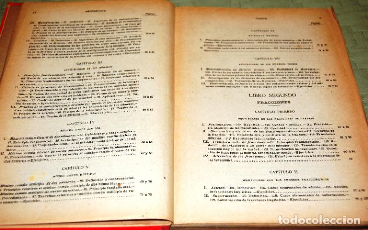 Libros de segunda mano de ciencias: Aritm&eacute;tica, por Ignacio Salinas y Angulo y Manuel Ben&iacute;tez y Parodi. - Foto 4