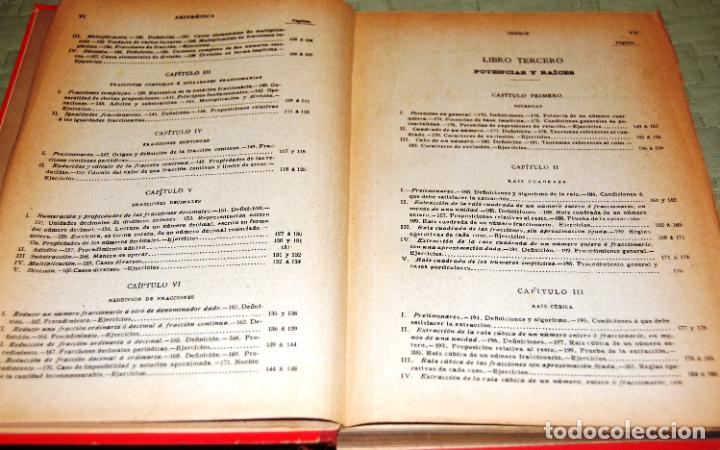 Libros de segunda mano de ciencias: Aritm&eacute;tica, por Ignacio Salinas y Angulo y Manuel Ben&iacute;tez y Parodi. - Foto 5