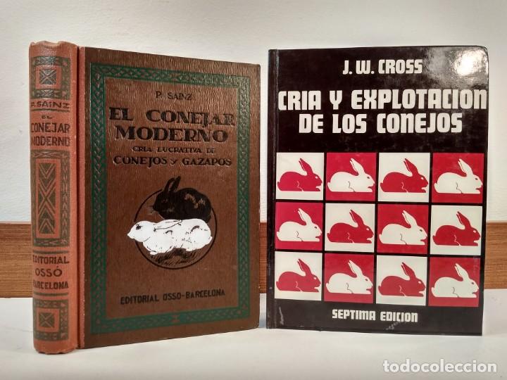 Libros de segunda mano: Lote 2 obras complementarias: 1) EL CONEJAR MODERNO. 2) CR&Iacute;A Y EXPLOTACI&Oacute;N DE LOS CONEJOS. - Foto 1