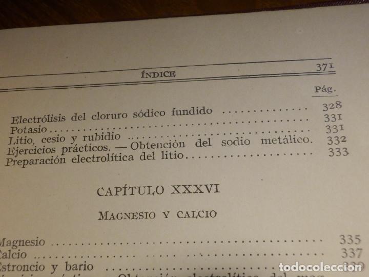 Libros de segunda mano de ciencias: Introducci&oacute;n a la Electroqu&iacute;mica - Antonio Rius y Mir&oacute; - Espasa-Calpe - 1922 - Foto 5