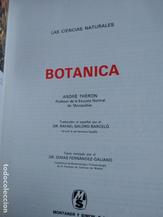 Libros de segunda mano: LAS CIENCIAS NATURALES - Botanica - Foto 2