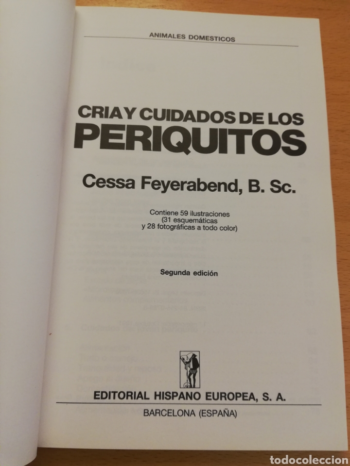 Libros de segunda mano: CR&Iacute;A Y CUIDADOS DE LOS PERIQUITOS (C. FEYERABEND) - Foto 2
