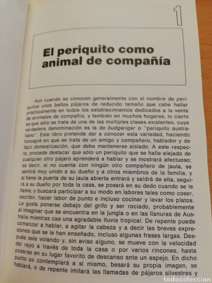 Libros de segunda mano: CR&Iacute;A Y CUIDADOS DE LOS PERIQUITOS (C. FEYERABEND) - Foto 9