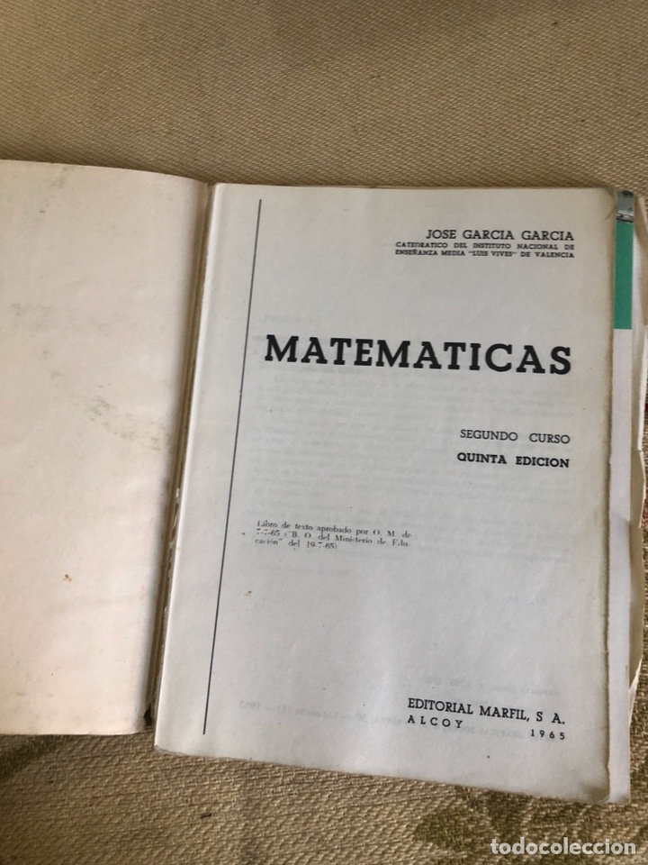 Libros de segunda mano de ciencias: Matem&aacute;ticas 2o curso - Foto 2