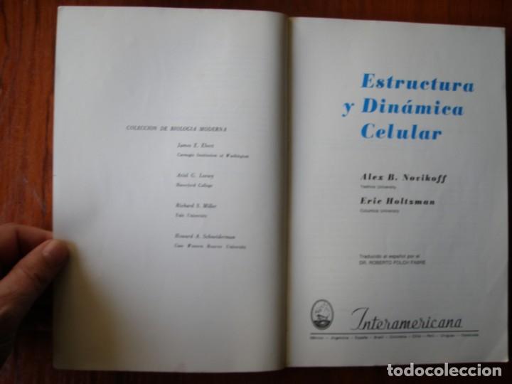 Libros de segunda mano: LIBRO ESTRUCTURA DIN&Aacute;MICA Y CELULAR - Foto 5
