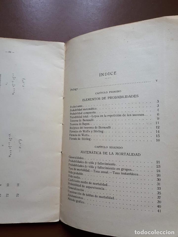 Libros de segunda mano de ciencias: Matem&aacute;tica de la mortalidad - Isidoro Rubio - Foto 6