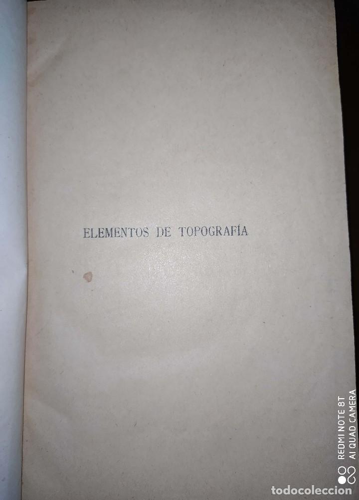 Libros de segunda mano de ciencias: Elementos de topograf&iacute;a - 1930 - Foto 3